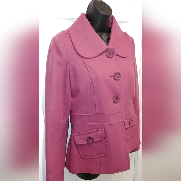 Tulle pink wool jacket - Picture 2 of 8